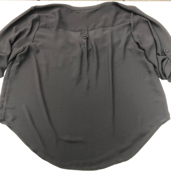 ✨SOLD✨TORRID Harper Georgette Sheer Blouse Sz 1 - Picture 5 of 7